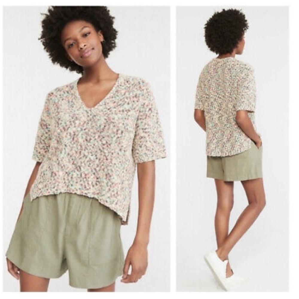Lou & Grey for LOFT Short Sleeve Sweater